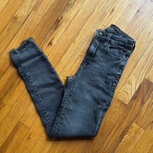 American Eagle Outfitters Dark Gray Super Hi Rise Jeans